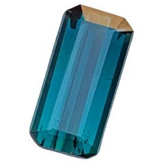 Indicolite Blau Natürlicher Turmalin Ring Lose Edelstein 1.40 Ct Smaragd Schliff-Juwel