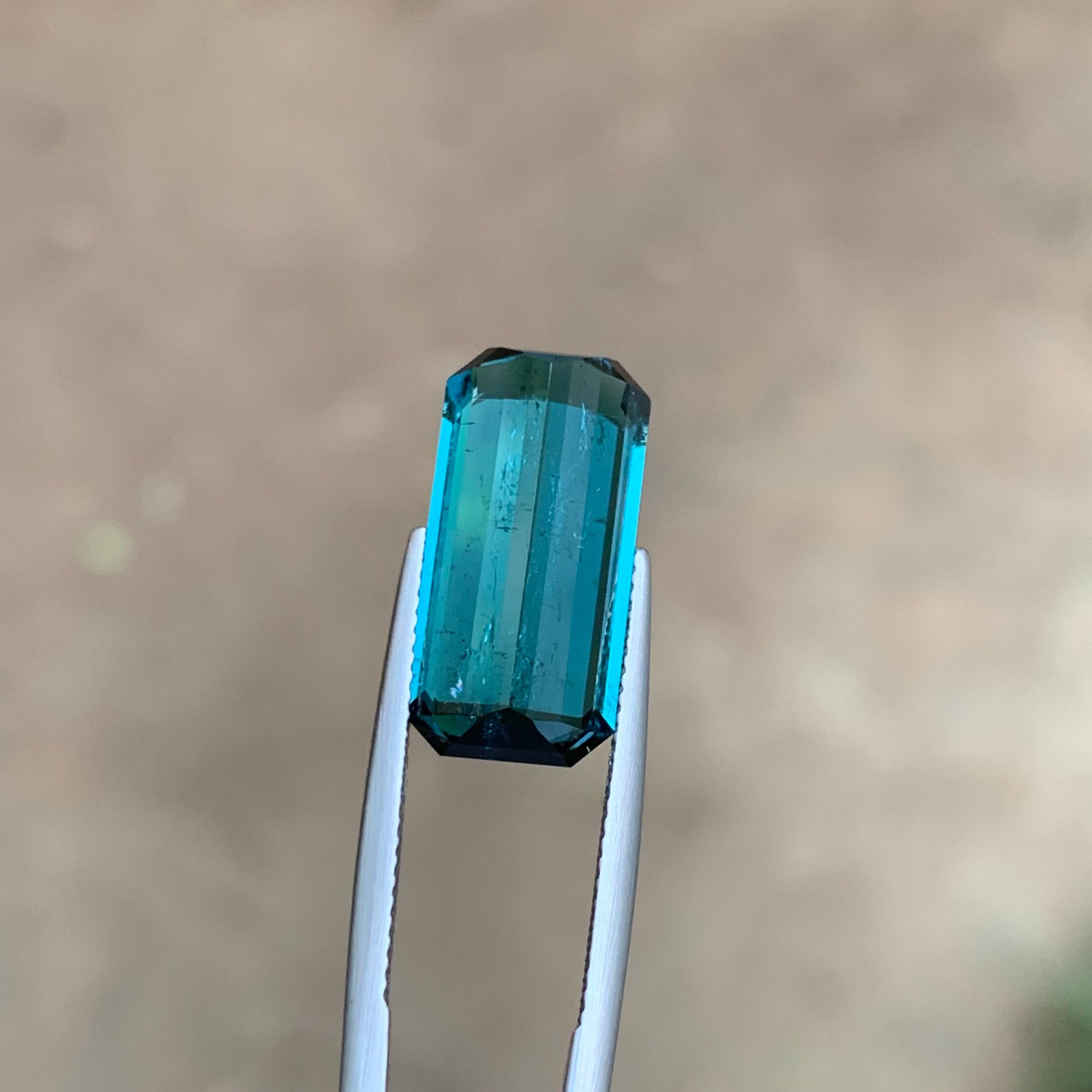 Indicolite Blue Natural Tourmaline Ring, Necklace Pendant Gemstone 10 Ct-Jewelry For Sale 6