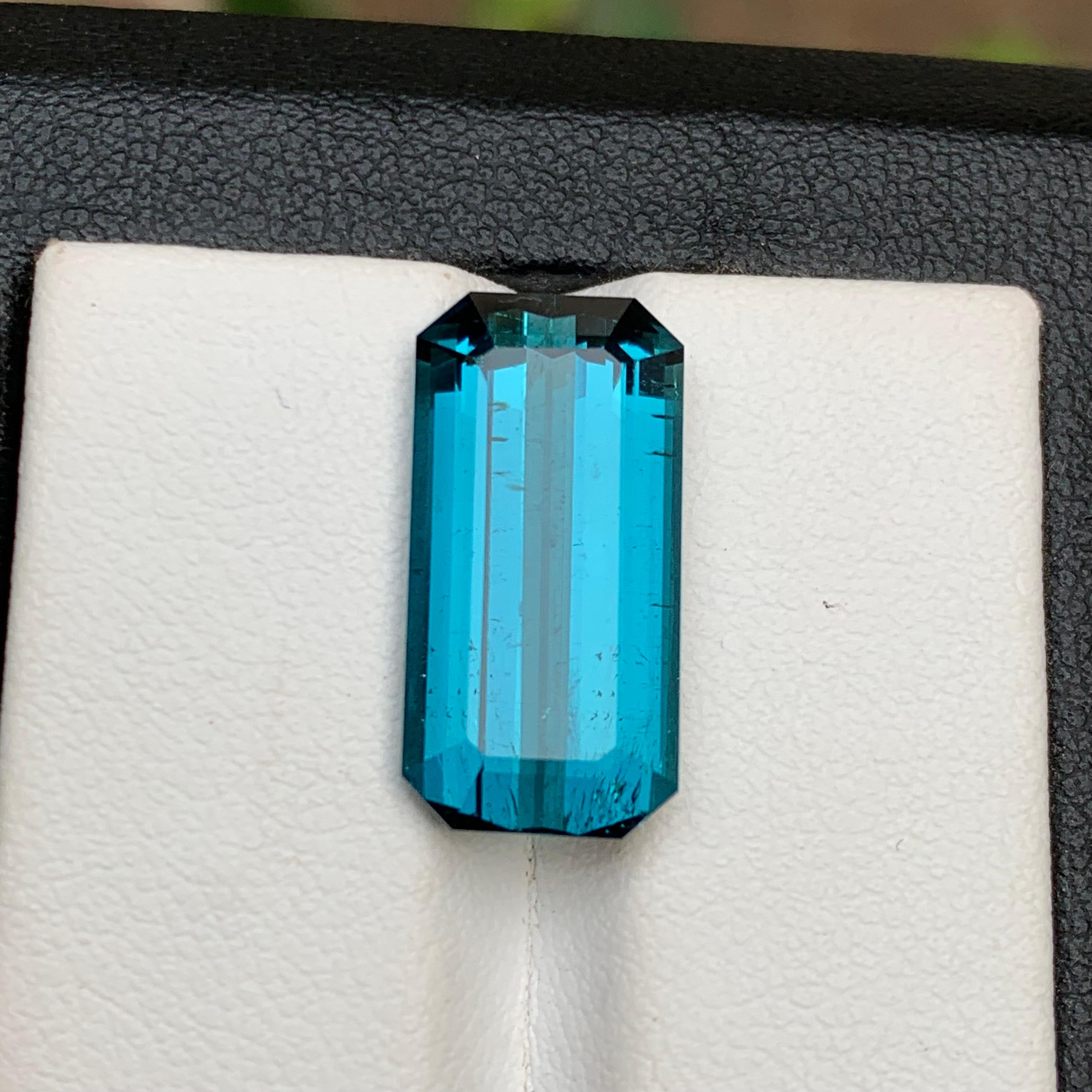 Indicolite Blue Natural Tourmaline Ring, Necklace Pendant Gemstone 10 Ct-Jewelry For Sale 8