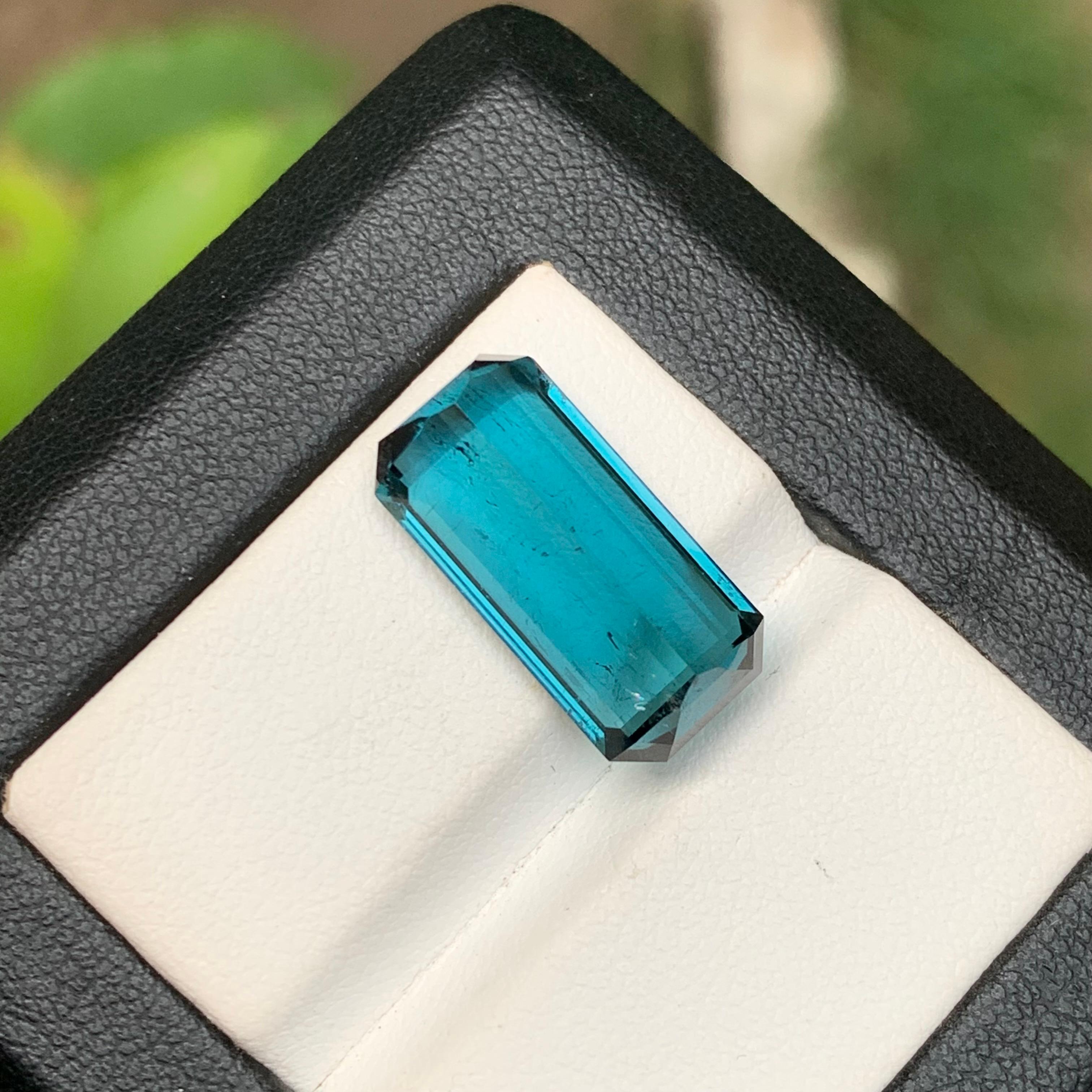 Indicolite Blue Natural Tourmaline Ring, Necklace Pendant Gemstone 10 Ct-Jewelry For Sale 1