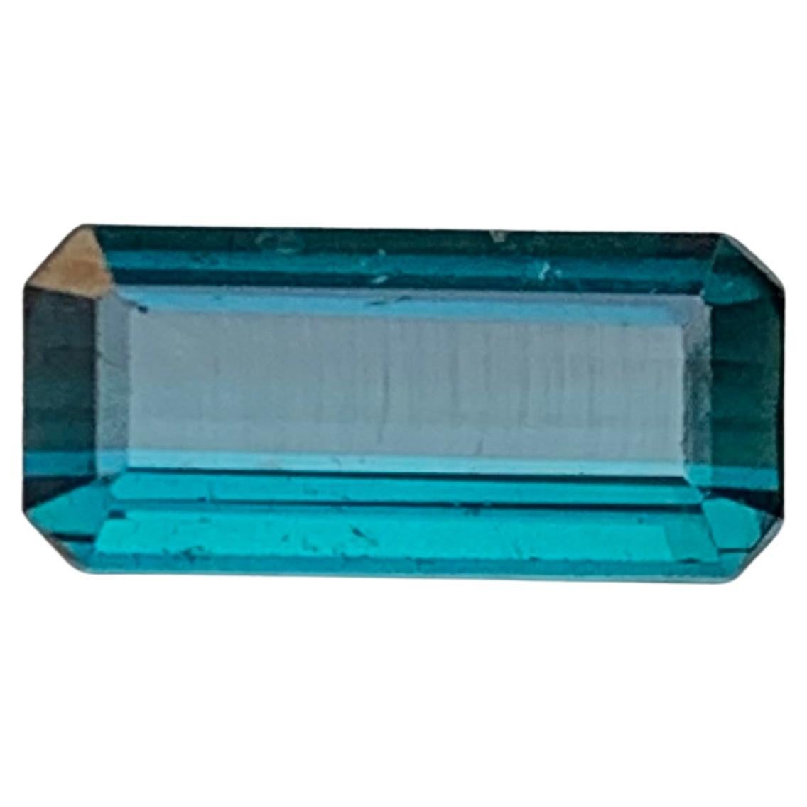 Indicolite Blue Tourmaline 3.11 Ct Emerald Cut Natural Loose Gemstone for Ring