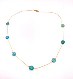 Collier d'Indicolite en or
