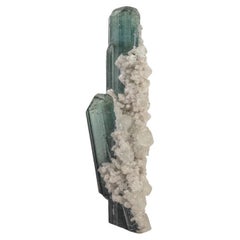 Indicolit-Turmalinkristalle mit weißem Albite-Matrix aus Afghanistan