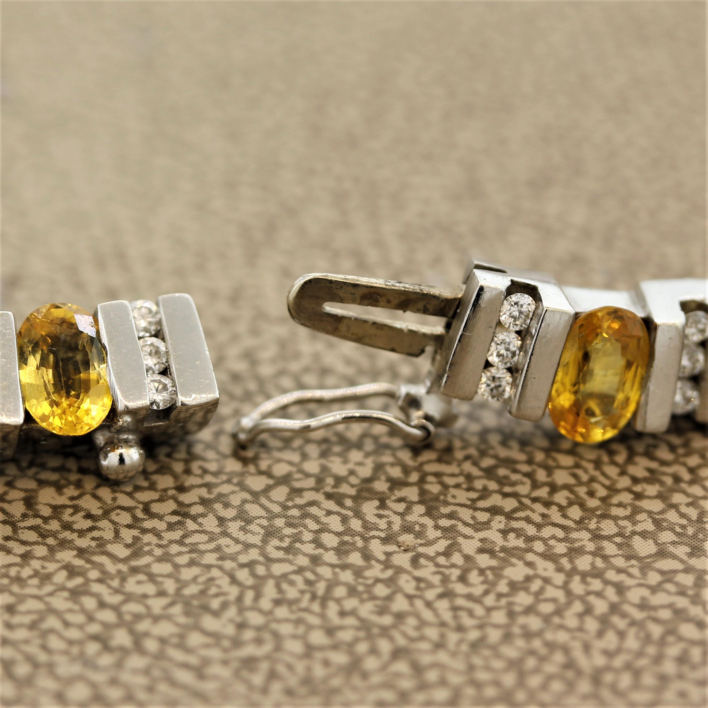 Indicolite-Tourmaline Orange-Sapphire Diamond Gold Collar Necklace 2
