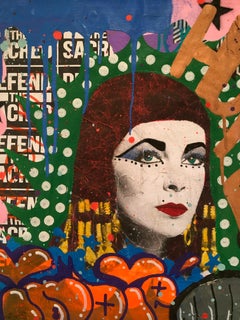 "HOPE" ca. 2017 - Originale, tecnica mista su tela