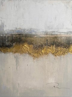 Russian Contemporary Art by Indie Ru - Abstract Gold Texture