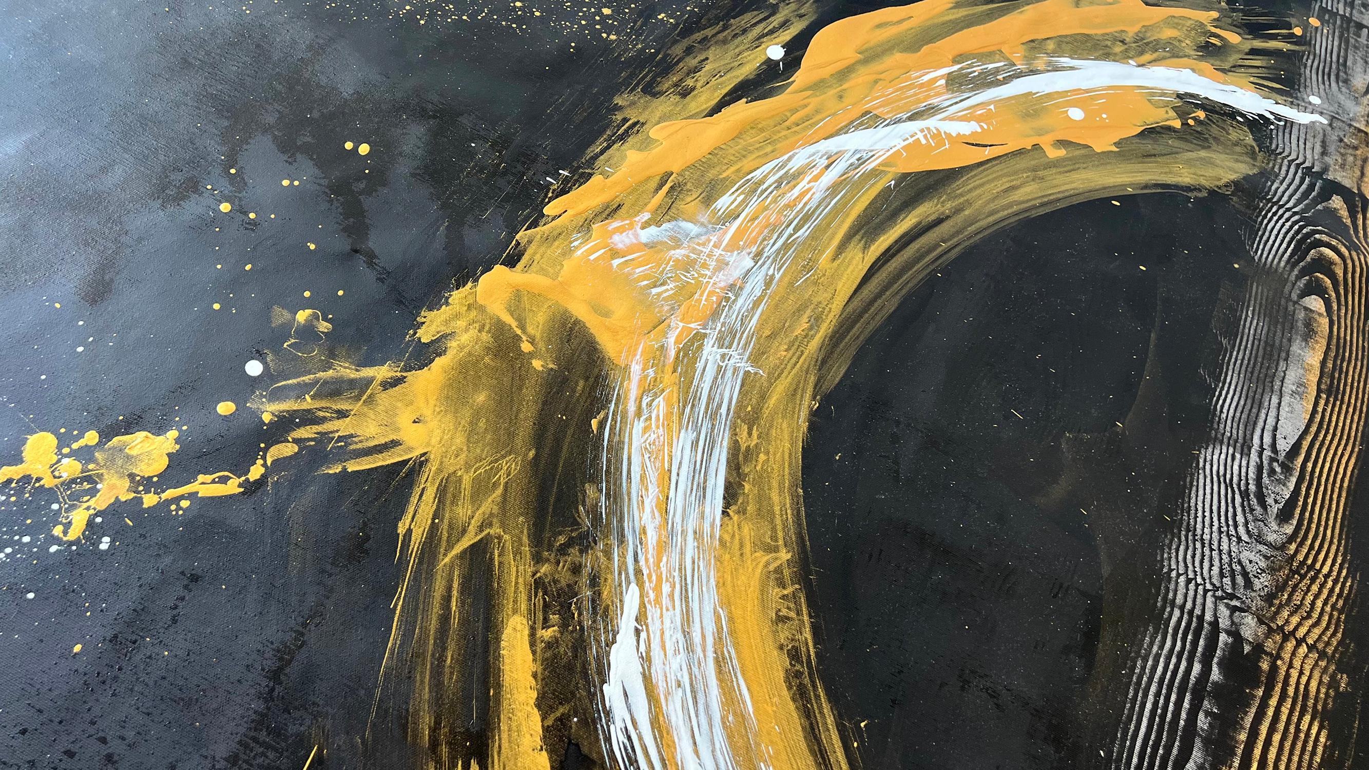 Russian Contemporary Art by Indie Ru - Gold Circle of Abundance For Sale 1
