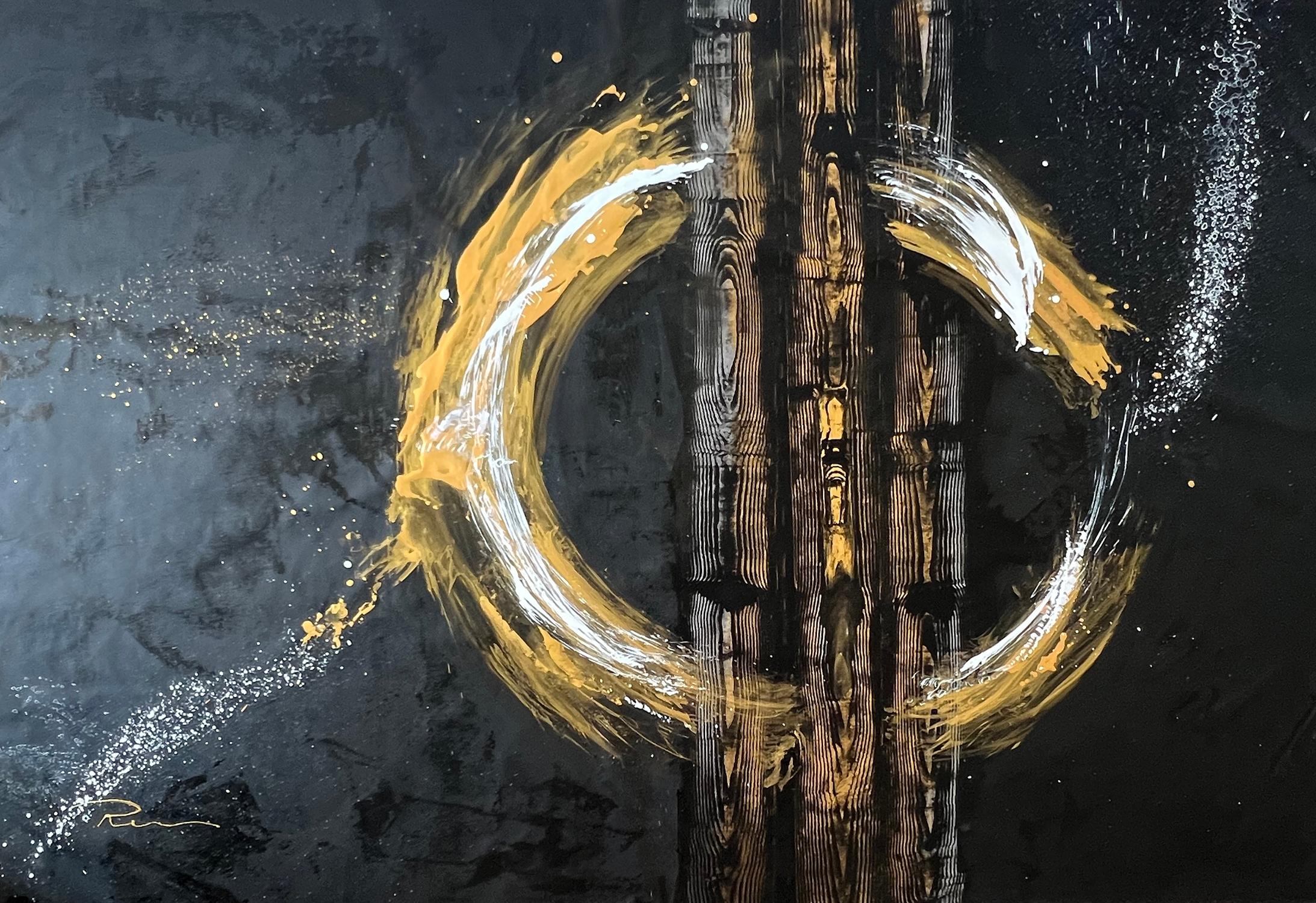 Russian Contemporary Art by Indie Ru - Gold Circle of Abundance For Sale 7