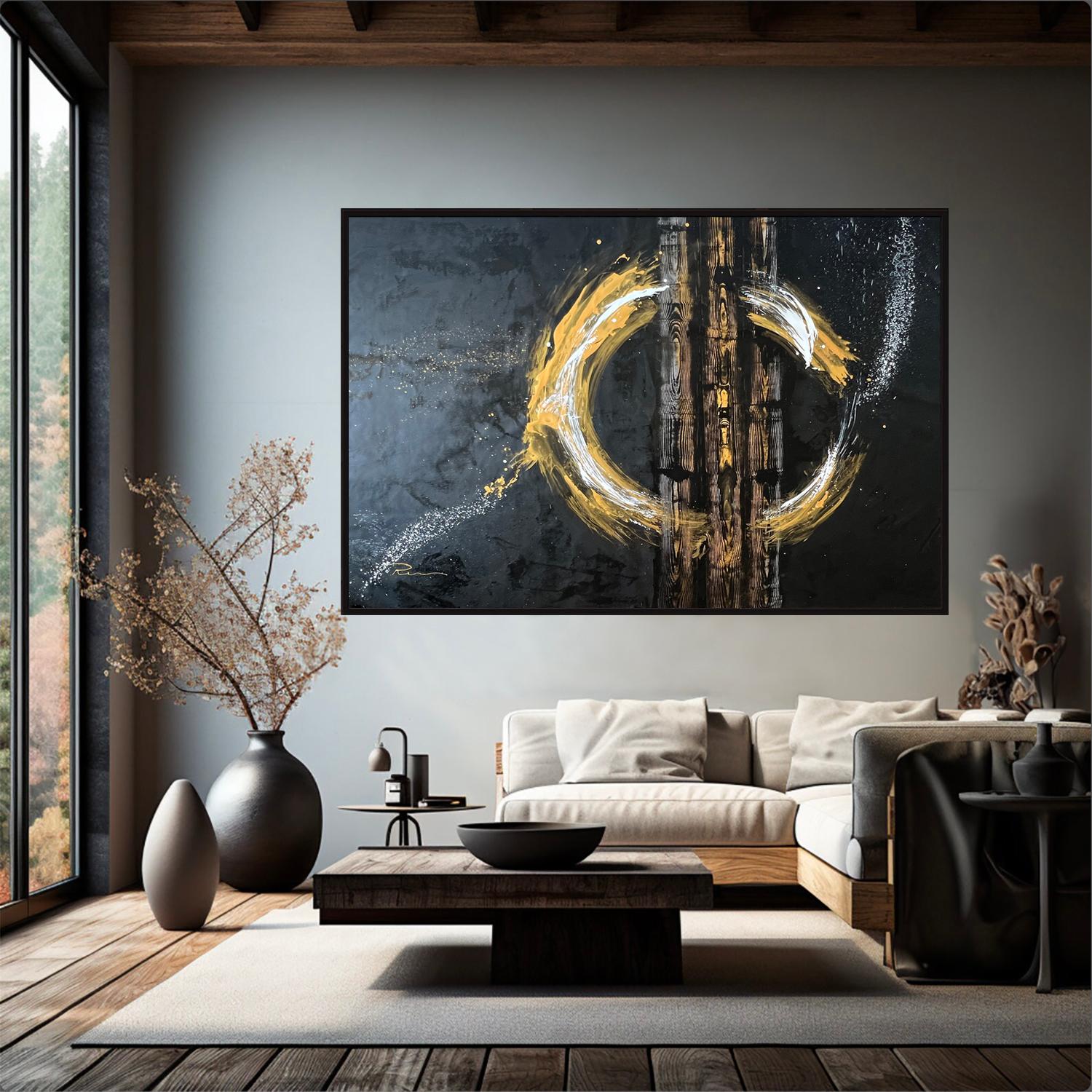 Russian Contemporary Art by Indie Ru - Gold Circle of Abundance For Sale 8