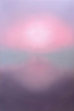 Art contemporain russe par Indie Ru - Paysage de brume abstrait au pastel