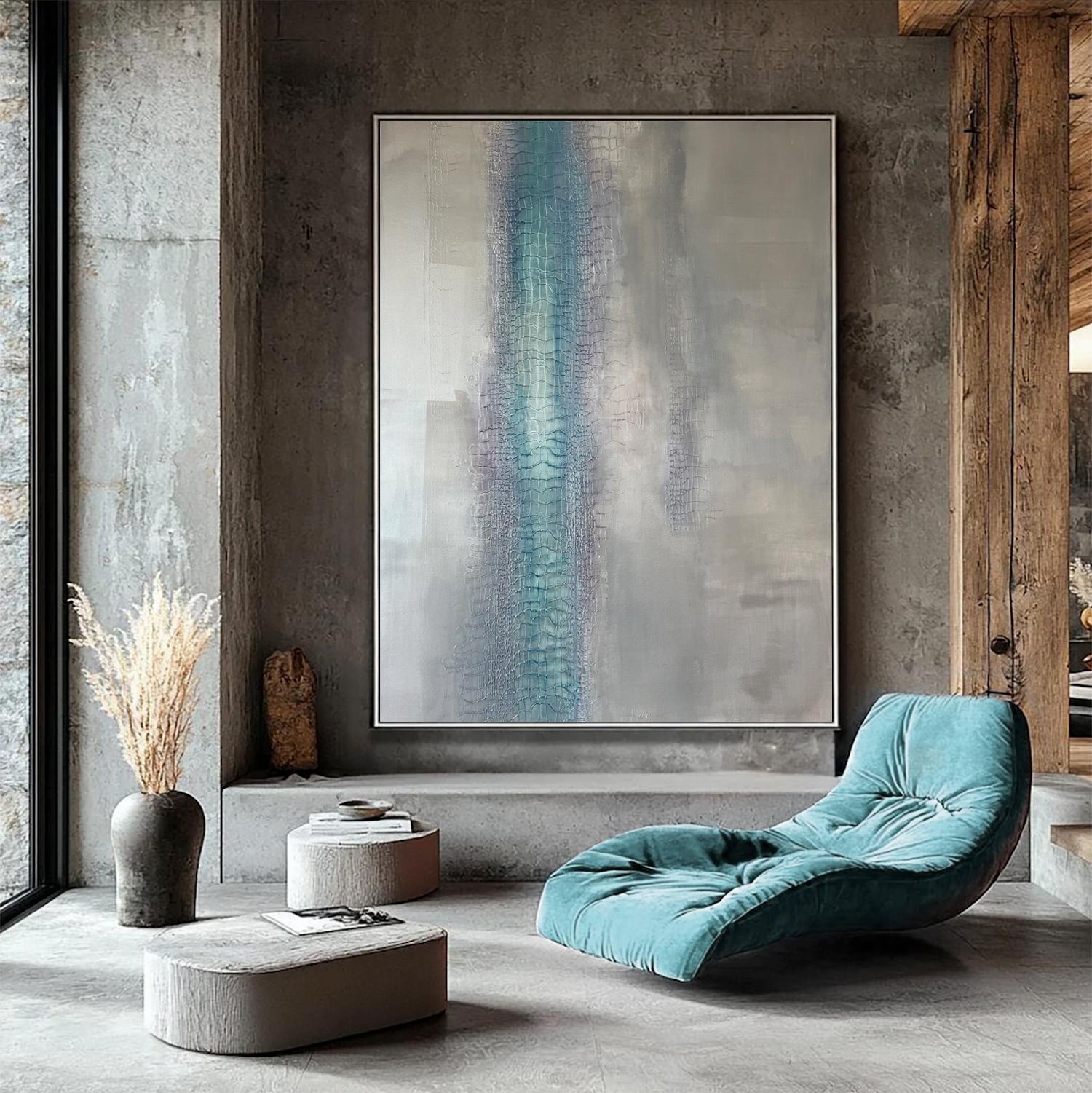 Russian Contemporary Art by Indie Ru - Silver Holographic Crocodile Texture For Sale 5