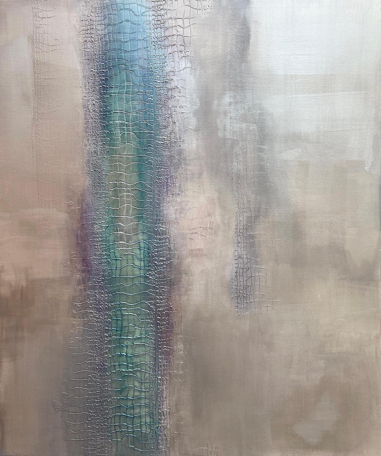 Acrylic, holographic, silver on canvas,

Indie Ru is a Russian artist born in 1988 who lives and works in Podgorica, Montenegro Her abstract paintings and conceptual objects explore emotional connections in an increasingly atomized society.