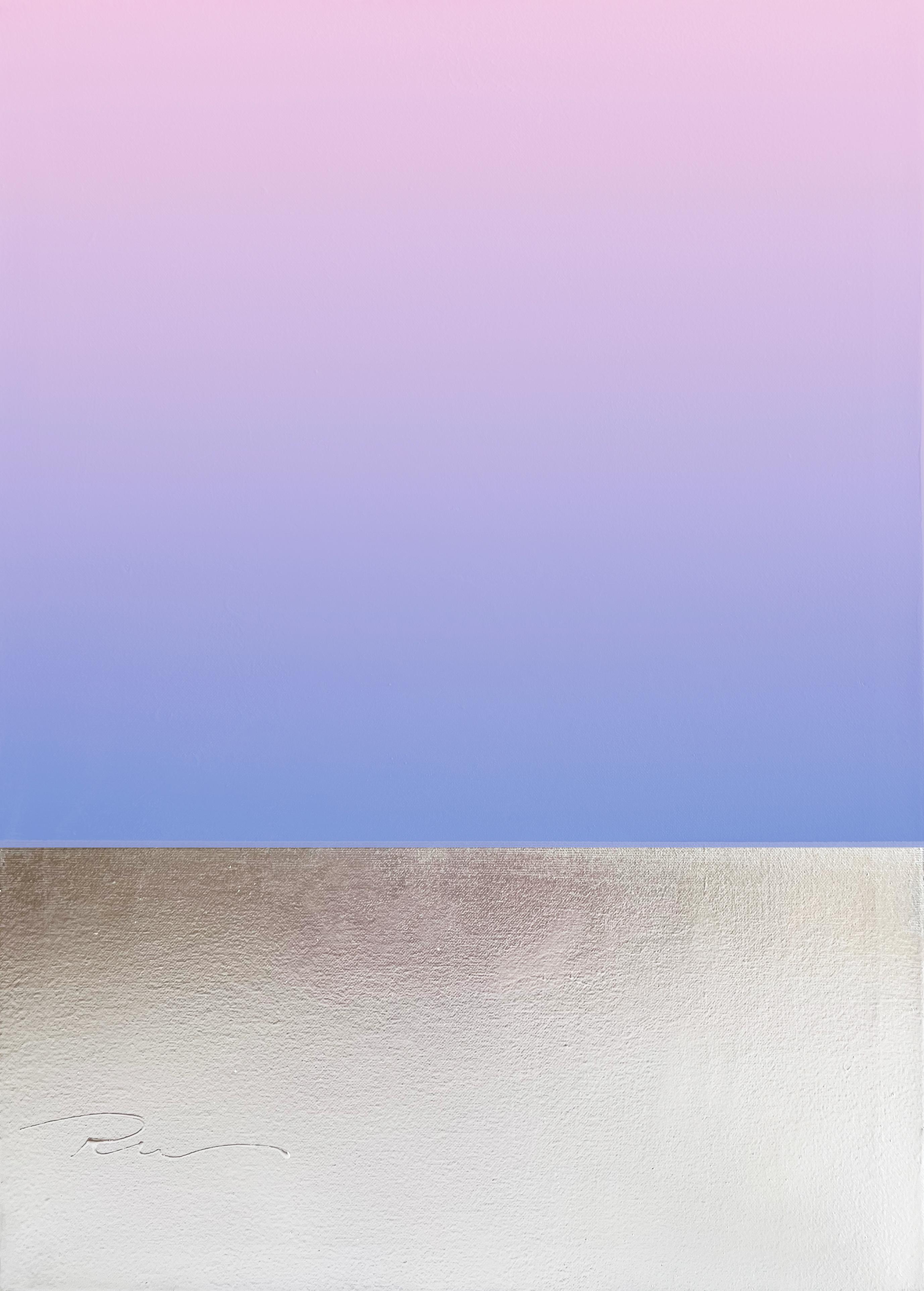 Art russe contemporain par Indie Ru - Dégradé de mer rose doux