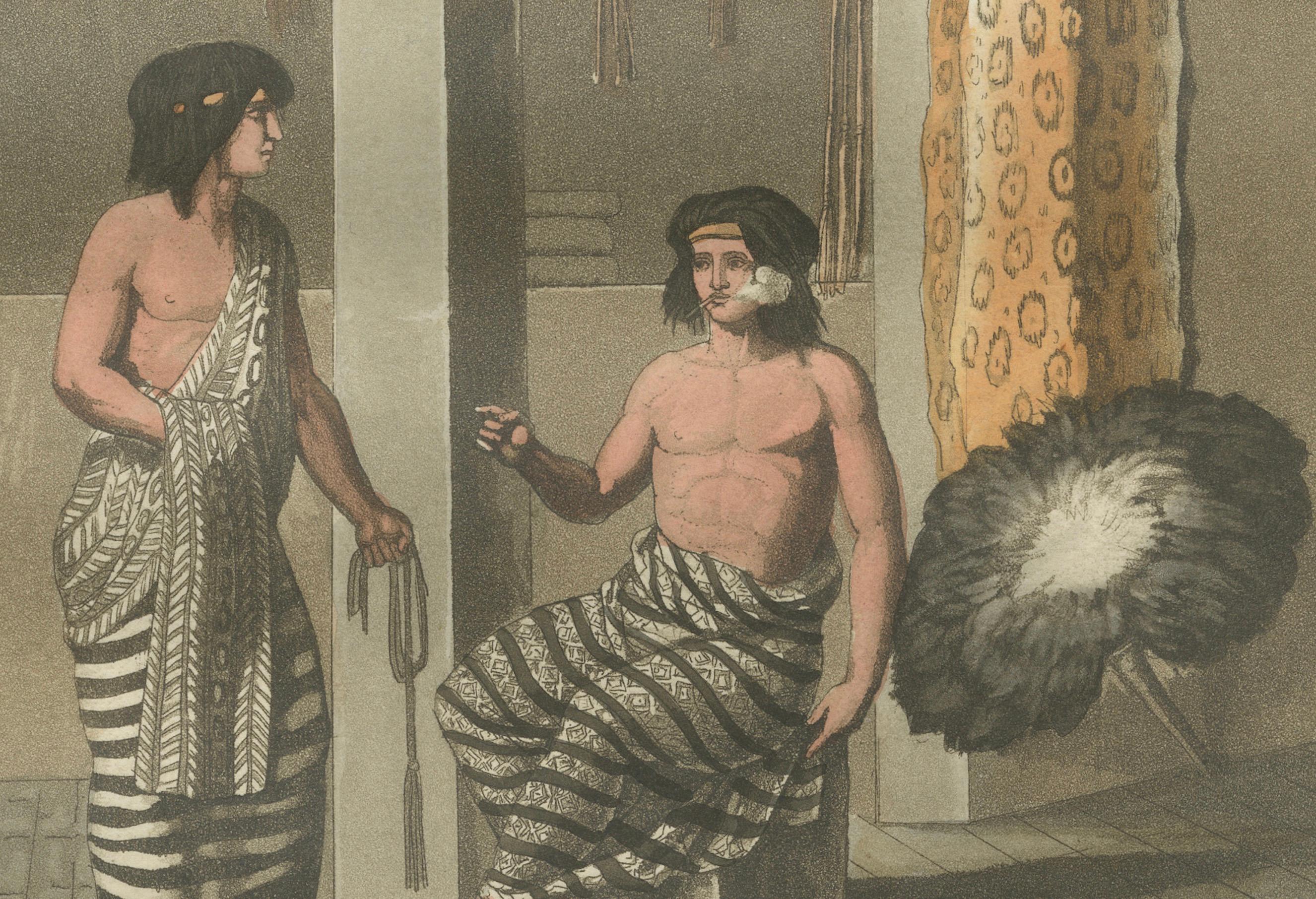 Indigenous Dress and Interiors, South America - Ferrario-Bonatti 1821 For Sale 1