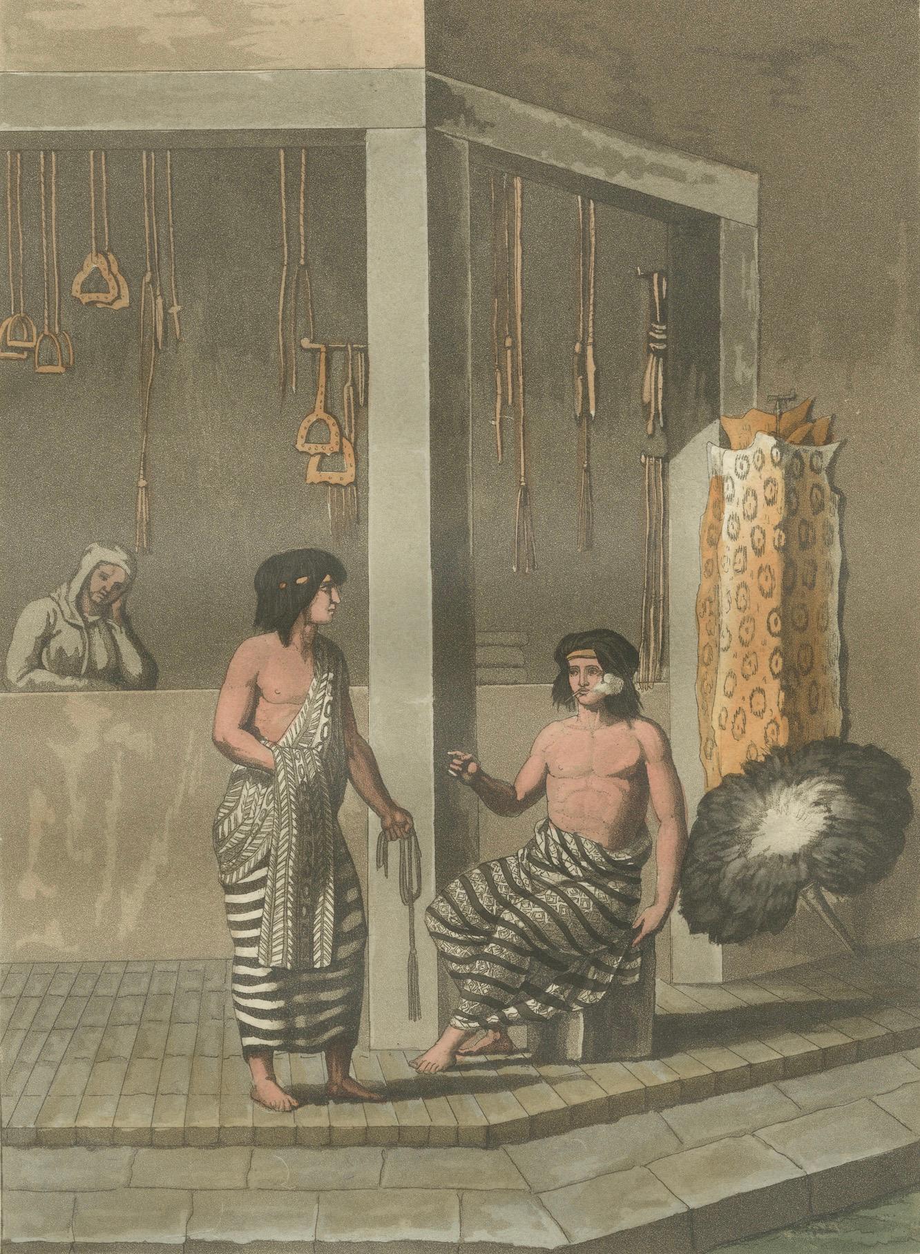Indigenous Dress and Interiors, South America - Ferrario-Bonatti 1821 For Sale 2
