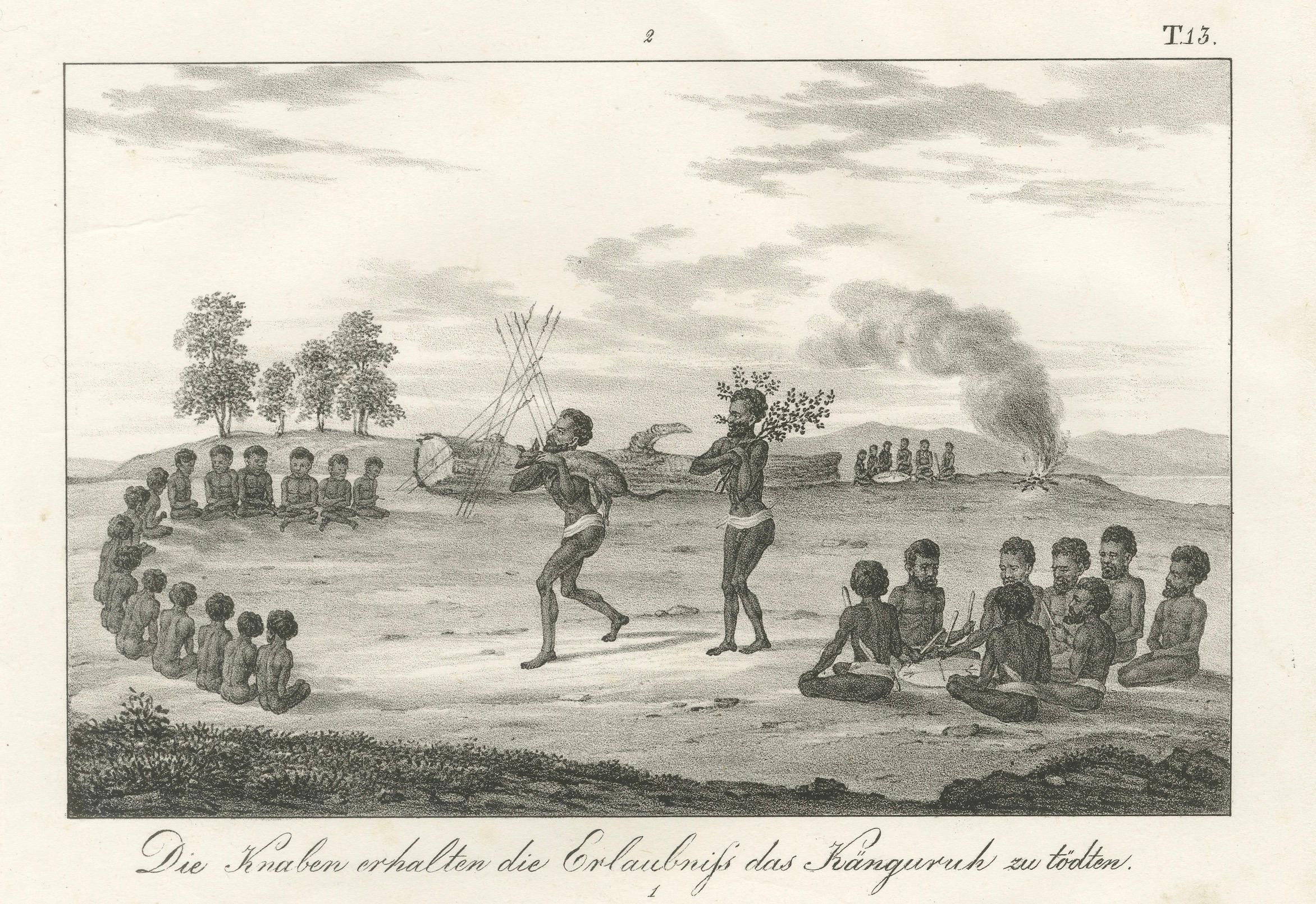 Rituale und Zeremonien der Eingeborenen von New Holland, veröffentlicht 1836 im Angebot 1