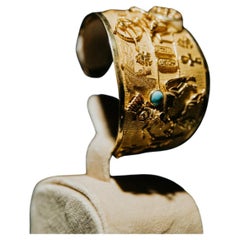 INDIGENUIS Talisman Cuff Gold Plated