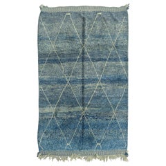 Indigo Beni Ouarain Moroccan Berber Rug