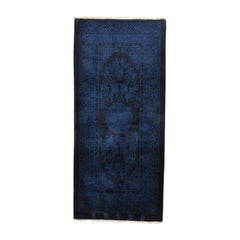 Indigo Blue Antique Chinese Pao Tao Rug