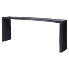 Indigo Blue Reclaimed Elm Waterfall Table