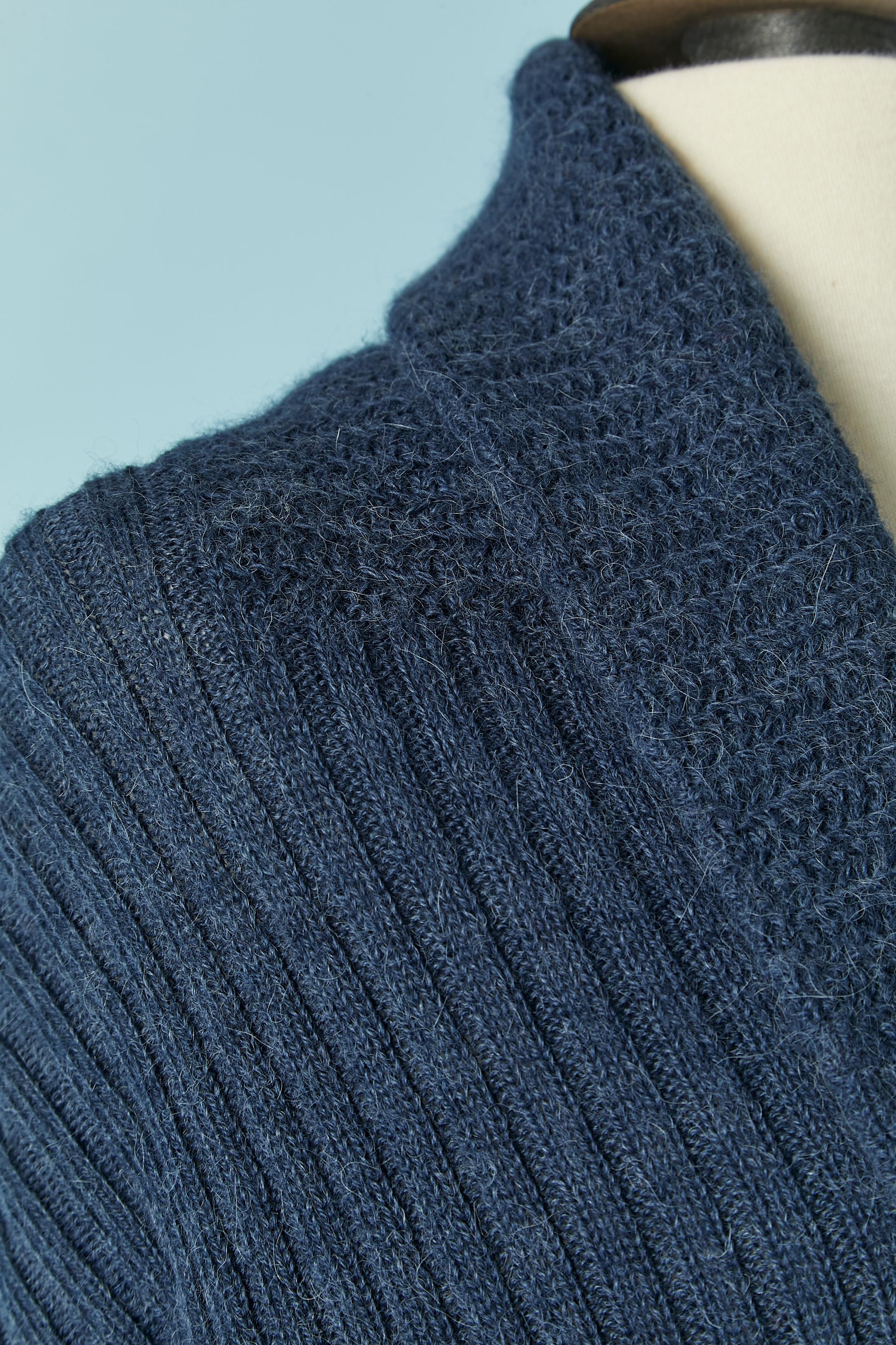 Blue Indigo blue wool and alpaca cardigan Lanvin by Alber  Elbaz 