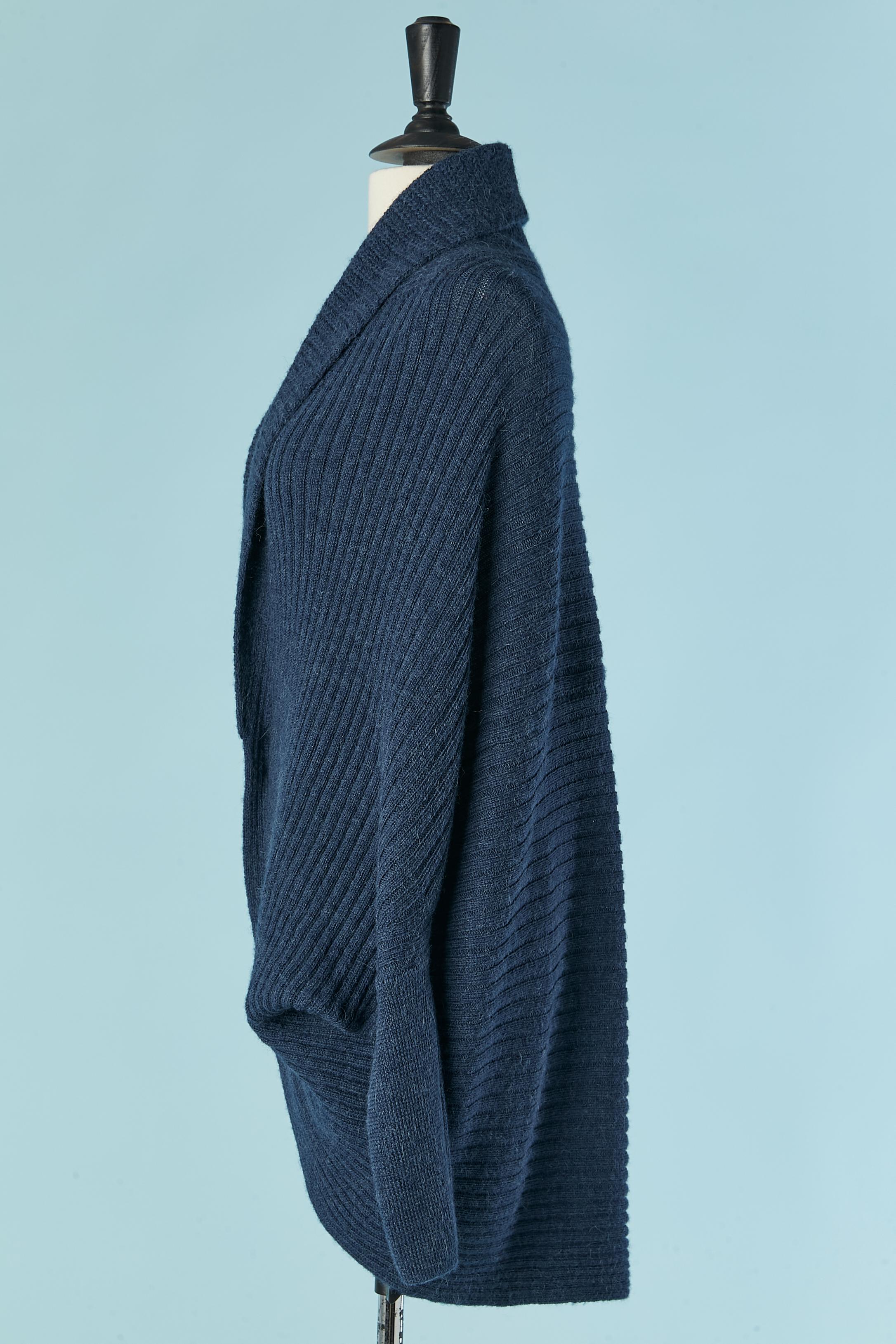 Women's Indigo blue wool and alpaca cardigan Lanvin by Alber  Elbaz 