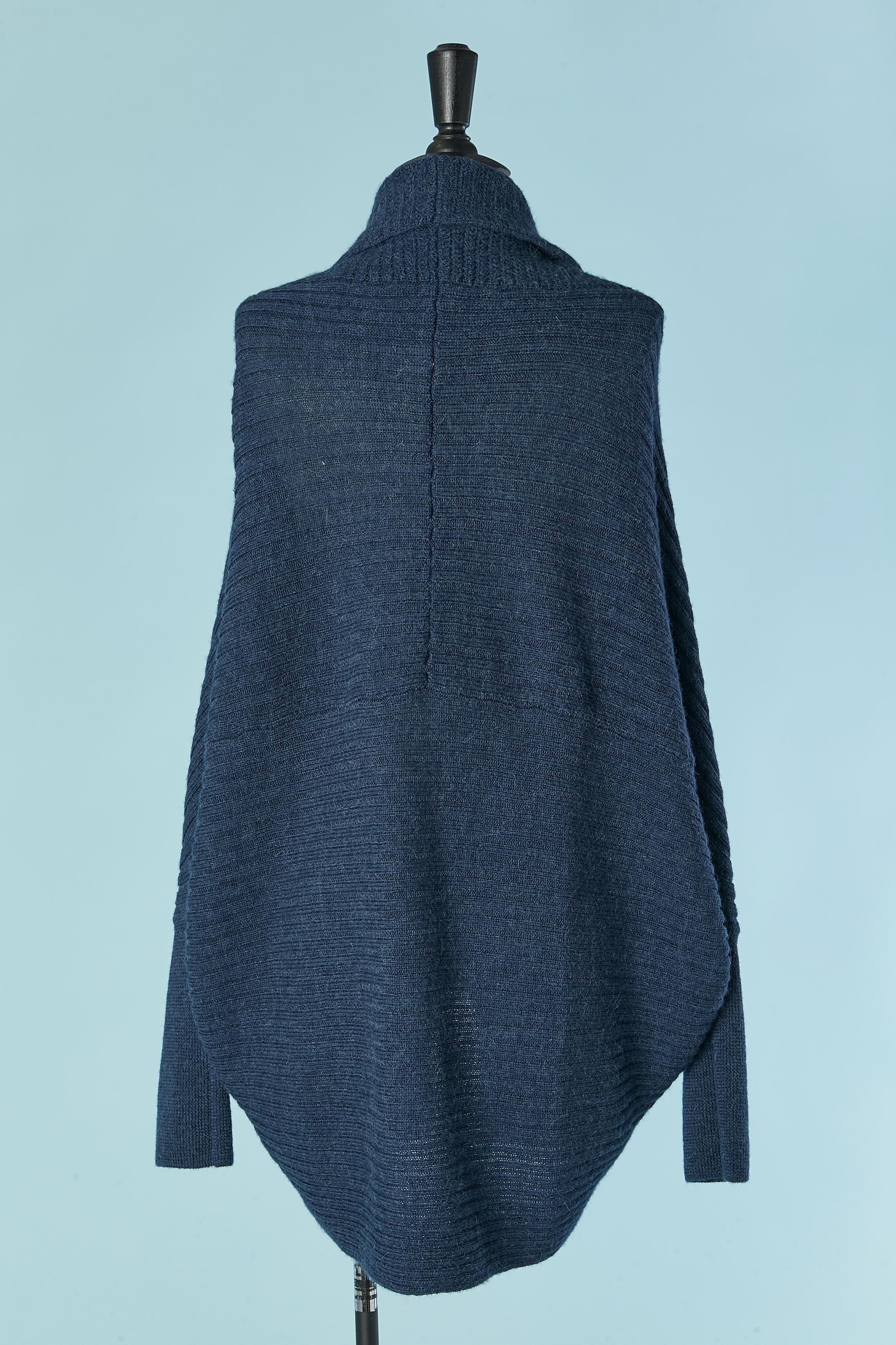 Indigo blue wool and alpaca cardigan Lanvin by Alber  Elbaz 