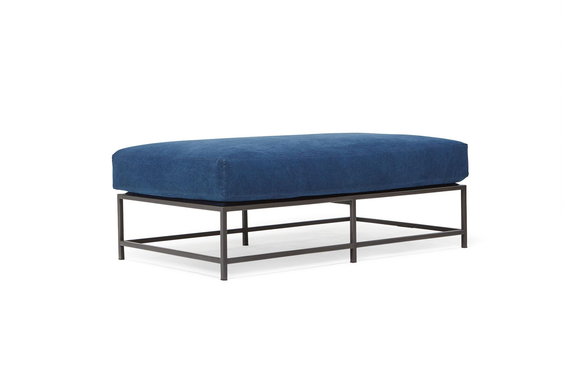 The Inheritance Bench is a versatile piece that can be used as a chaise extension on any sofa, as an independent seating option or as a large upholstered coffee table. 

Inspired by a worn-in pair of jeans and created alongside the team at Simon