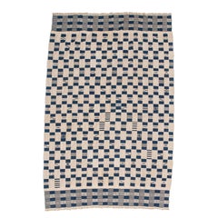 Indigo Cotton Kente Cloth, Africa, mid 20th C.