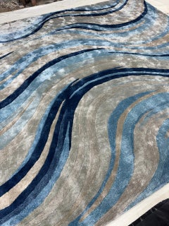 INDIGO – Custom Handmade Rug in TENCEL / New Zealand Wool by Rugs & Co.