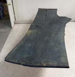Indigo-Dyed Live Edge Dining Table