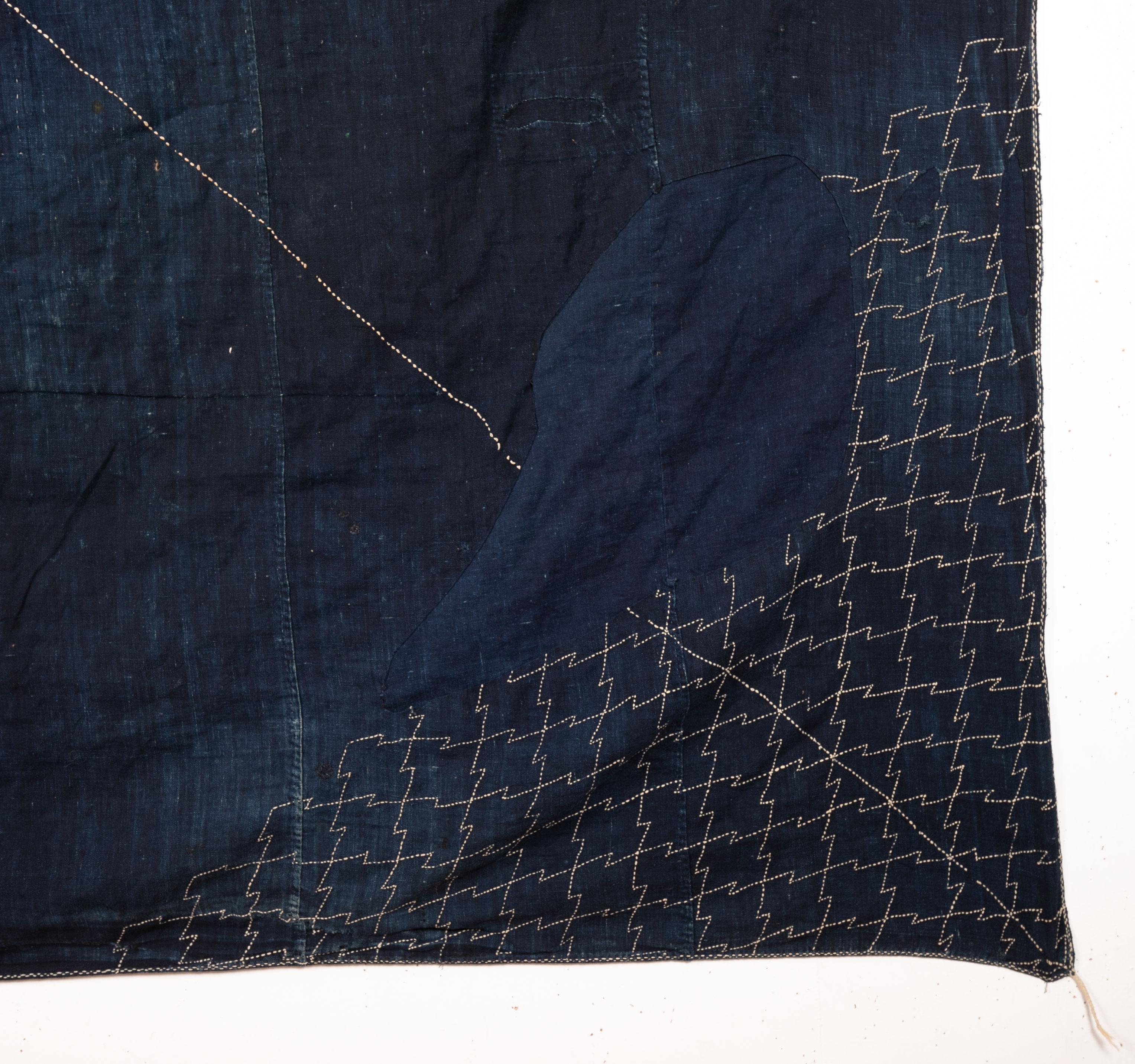 Hand-Woven Indigo Froshiki 'Wrapping' from Japan, Early 20th Century