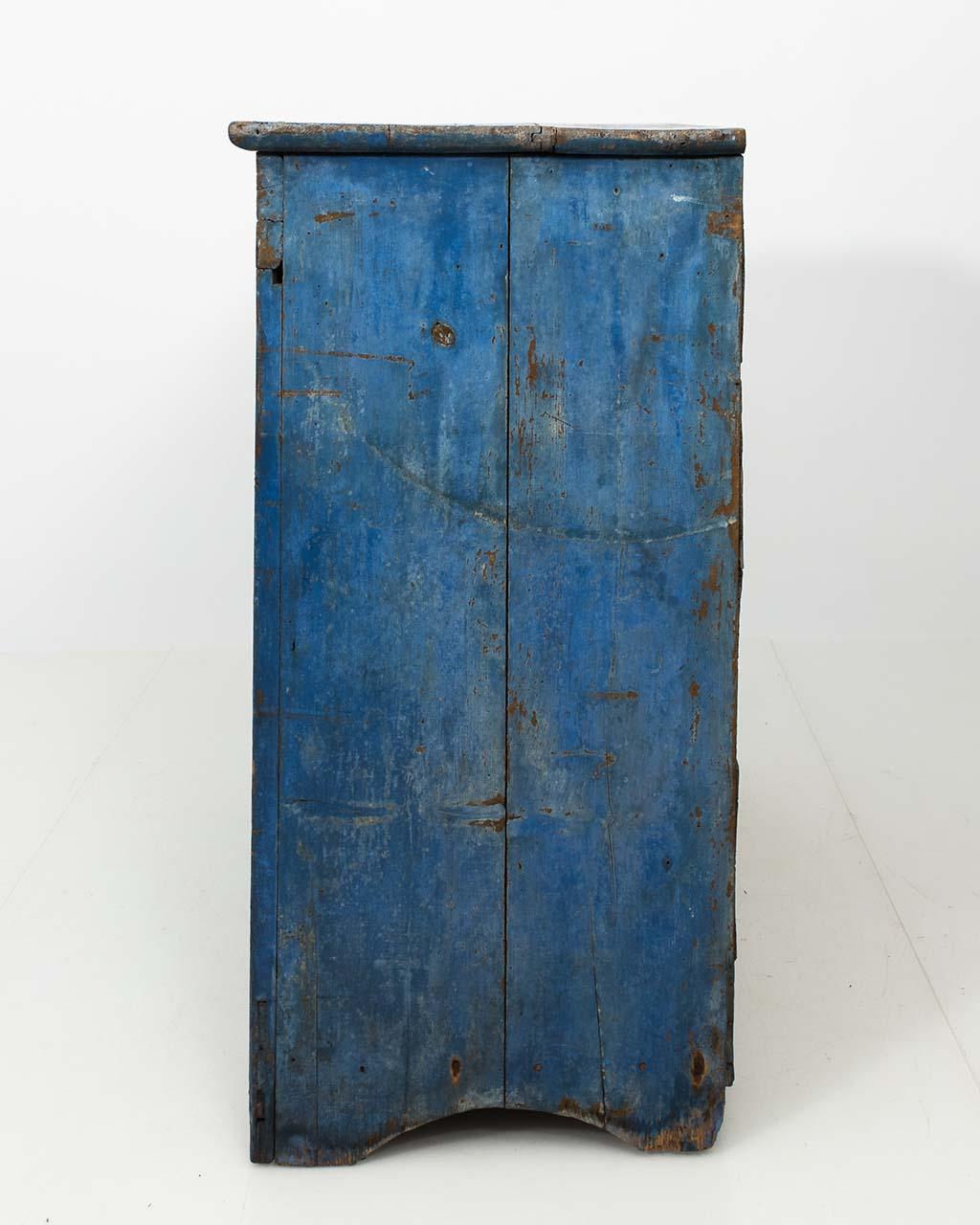 Indigo Blue 19th Century Antique French Buffet Cabinet 14