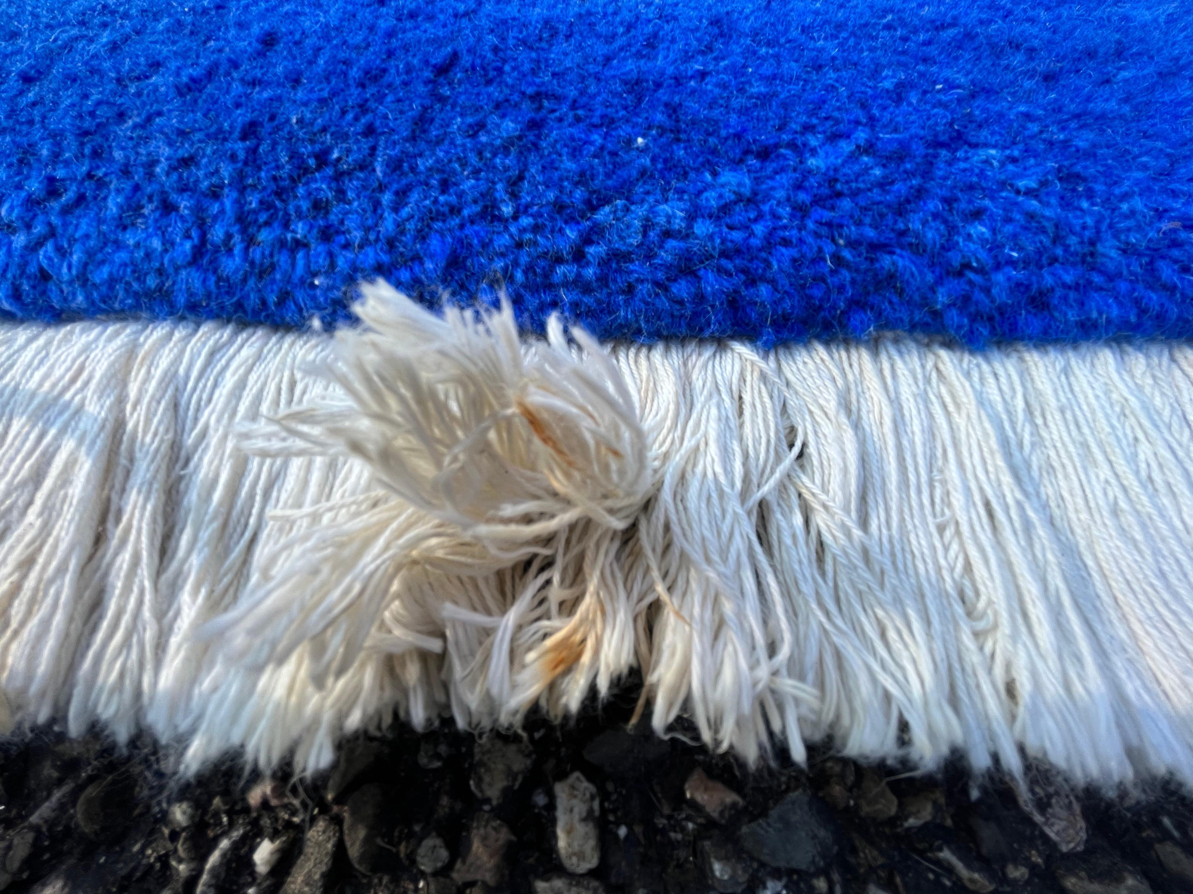 Indigo, Peking-China-Teppich (Wolle)