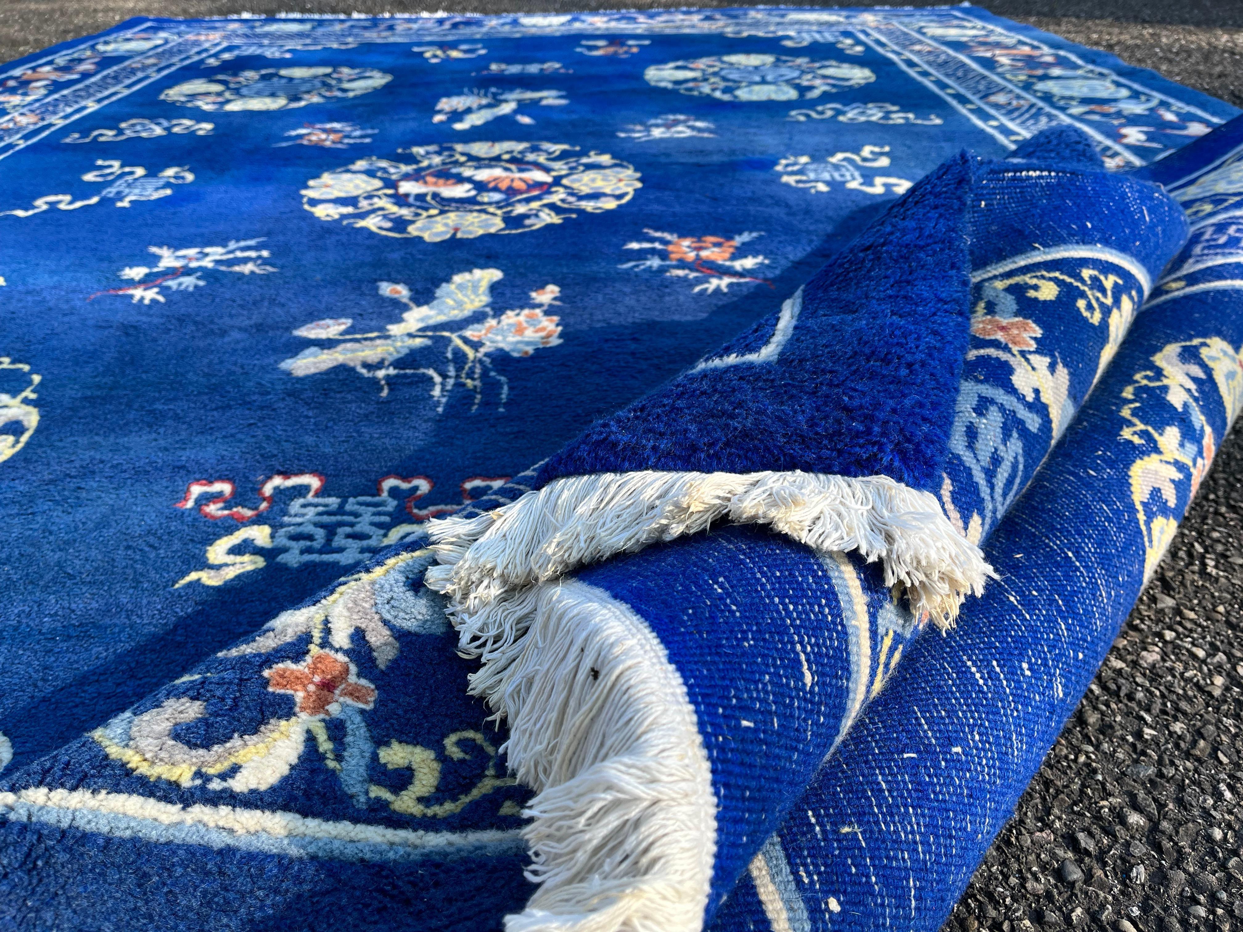 Indigo, Peking-China-Teppich 1