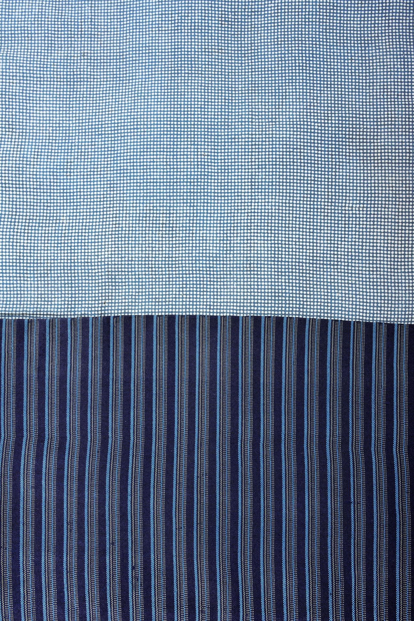 Indigo silk Samurai kimono Kosode and kamishimo - Japan Late 19th century 9