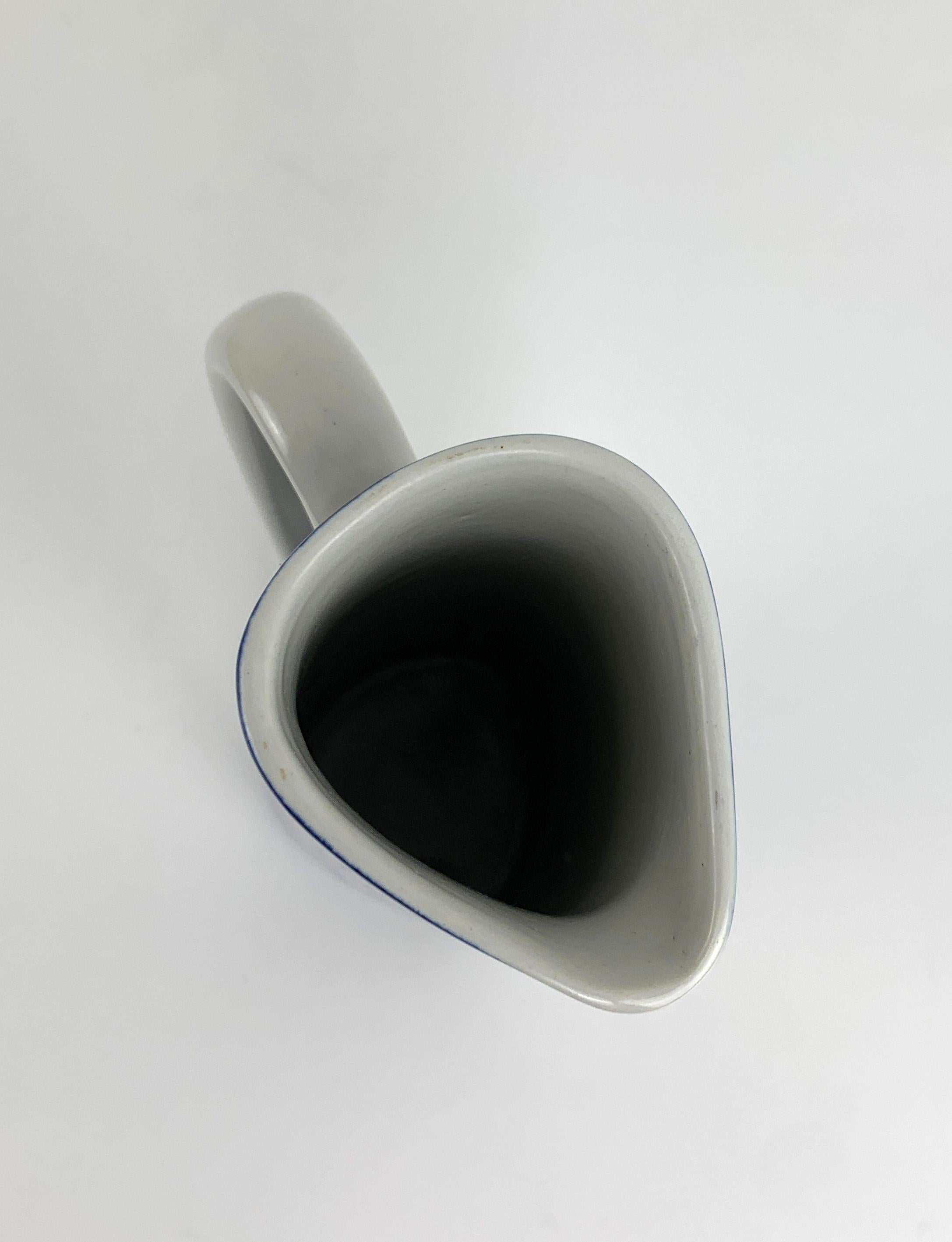 Indigo Stoneware Carafe or Vase by Karin Björquist for Gustavsberg, Sweden, 1950 2