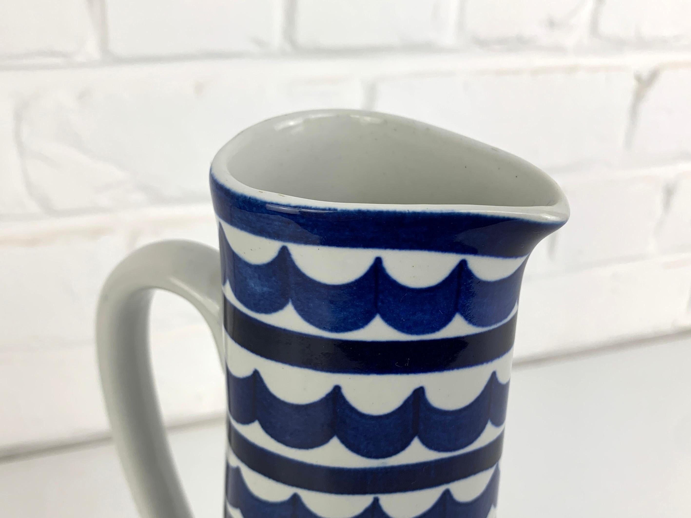 20th Century Indigo Stoneware Carafe or Vase by Karin Björquist for Gustavsberg, Sweden, 1950