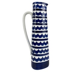 Indigo Stoneware Carafe or Vase by Karin Björquist for Gustavsberg, Sweden, 1950