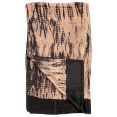 IndiGold Black Silk Scarf