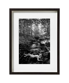 Eve by the River, Photography, Black and White, Nude, Mythology, Signed, Framed
