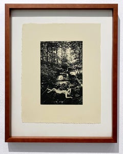 „Eve by the River“ Fotogravur-Intaglio-Radierung auf Baumwollpapier