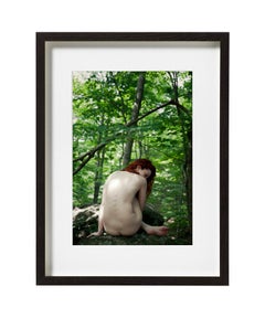 Eve in Silence, Color Photography, Nude, Garden Of Eden, Archival, Signed, Frame