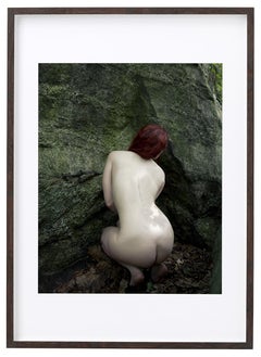 "Eve in Silhouette" Photography, Archival Ink on Metallic Paper, Nude, Color