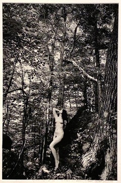 "Eve in the Trees (Photogravure)" Photogravure Intaglio Etching On Cotton Paper