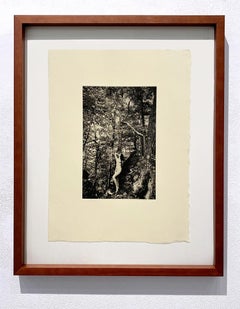 "Eve in the Trees (Photogravure)" Photogravure Intaglio Etching On Cotton Paper