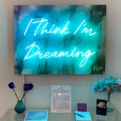 The Labyrinth- I Think I'm Dreaming, Neon Sculpture on Sintra Photograph, Unique