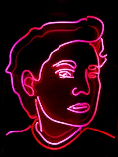 "I Believe in Free Love (Victoria Woodhull)" Neon Wall Sculpture on Plexiglass