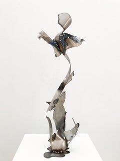 "La Fleur" Steel Sculpture, Plasma Cut and Welded