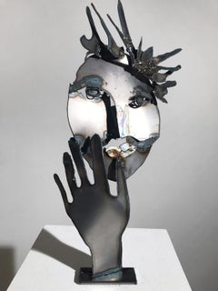 "La Reine" Sculpture, Steel, Plasma Cut, Welded, Figurative